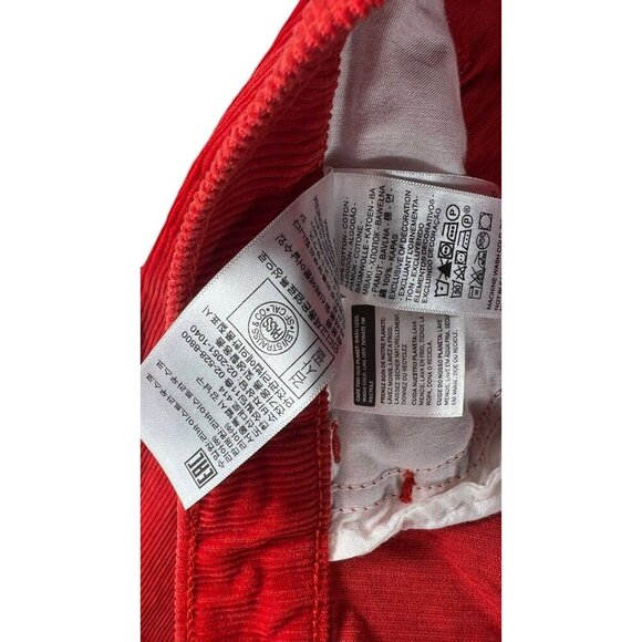 ✨ Levi’s 94 Baggy Jeans Women’s 35x30 Corduroy Red Loose Mid Rise Straight Leg - Picture 7 of 10